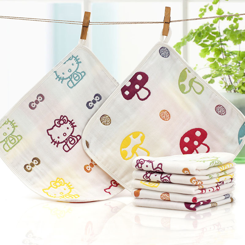 Gauze Kerchief towel children Face Towel Handkerchief baby Saliva towel Infants Small square towel