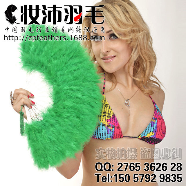 Elegant Green Marabou feather
