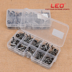 27516 LEO/LEO [Boxed Sea Rod Guide Ring Set 80pcs] Foreign Trade Fishing Gear Accessories Cross-border