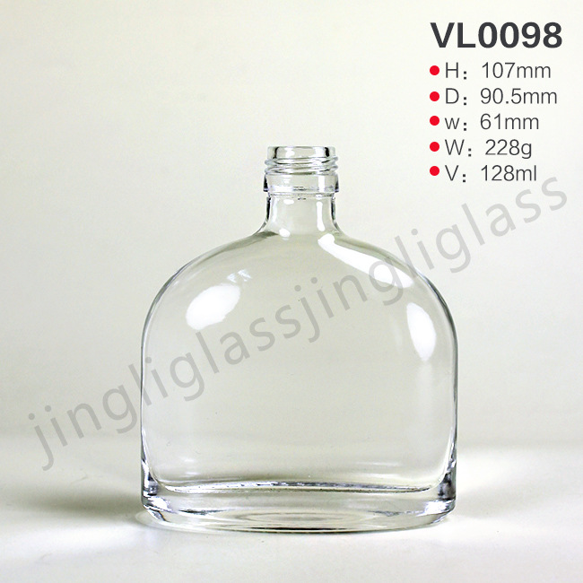 玻璃瓶厂供100ML空瓶小酒瓶2两小白酒玻璃瓶100ml迷你白酒瓶定 制