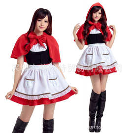 英雄联盟 LOL 小红帽万圣节服装圣诞节服咖啡厅女仆女佣装cosplay