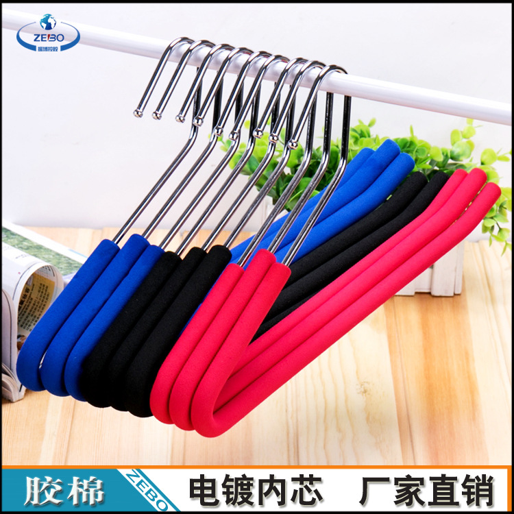 海绵S型裤架2字架 Z型裤架 男士西裤架服装店商场弯型不锈钢裤架