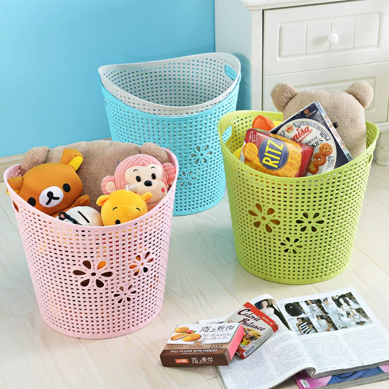 Woven storage system, small laundry basket