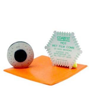 六角湿膜梳 湿膜测厚仪 湿膜梳 湿膜卡片 梳规测厚仪25-3000um