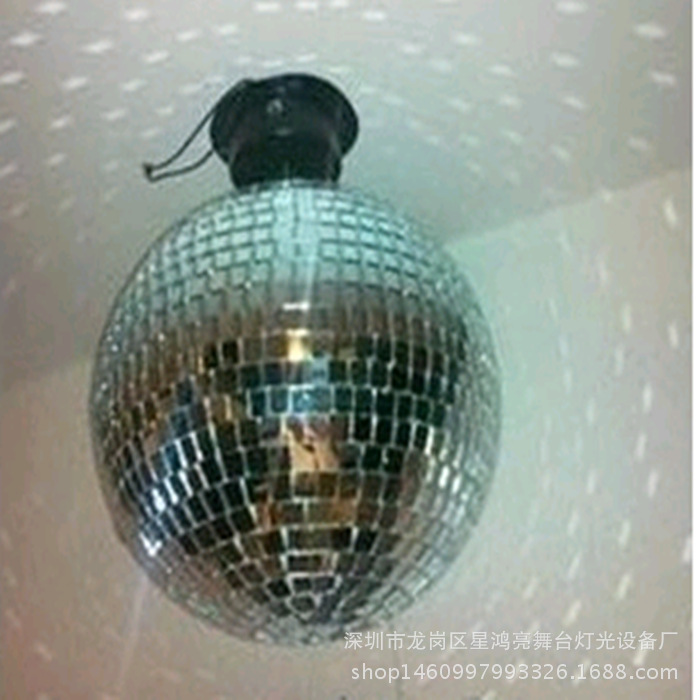 disco镜面反射玻璃球舞厅婚庆镜面球舞台灯光反光球直径40cm玻璃-阿里巴巴