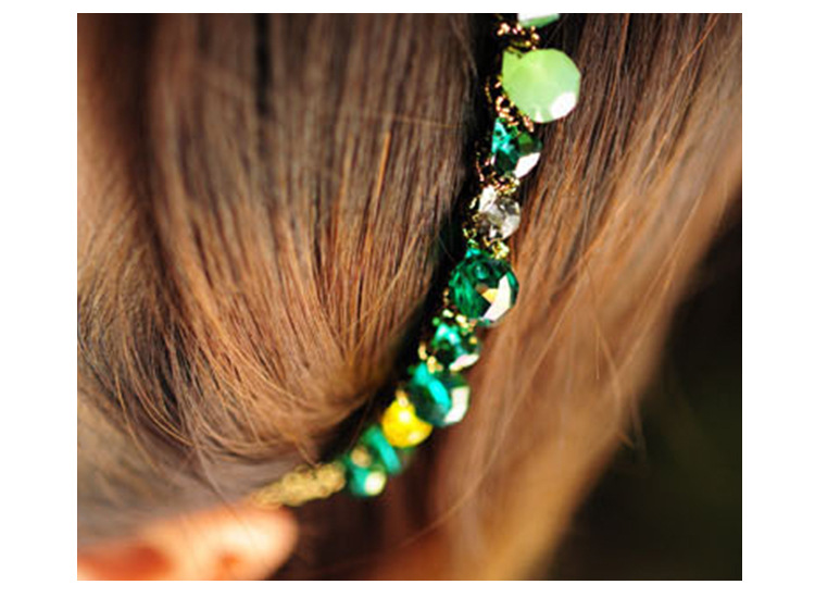 Women'S Gender Retro Style Retro Women'S Geometric Artificial Crystal Jewelry Headband