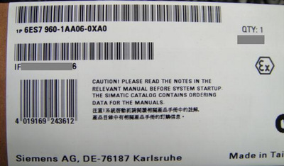 �¹�����6ES7960-1AA06-0XA0������ȫ��ԭװ6ES7 960-1AA06-OXAO