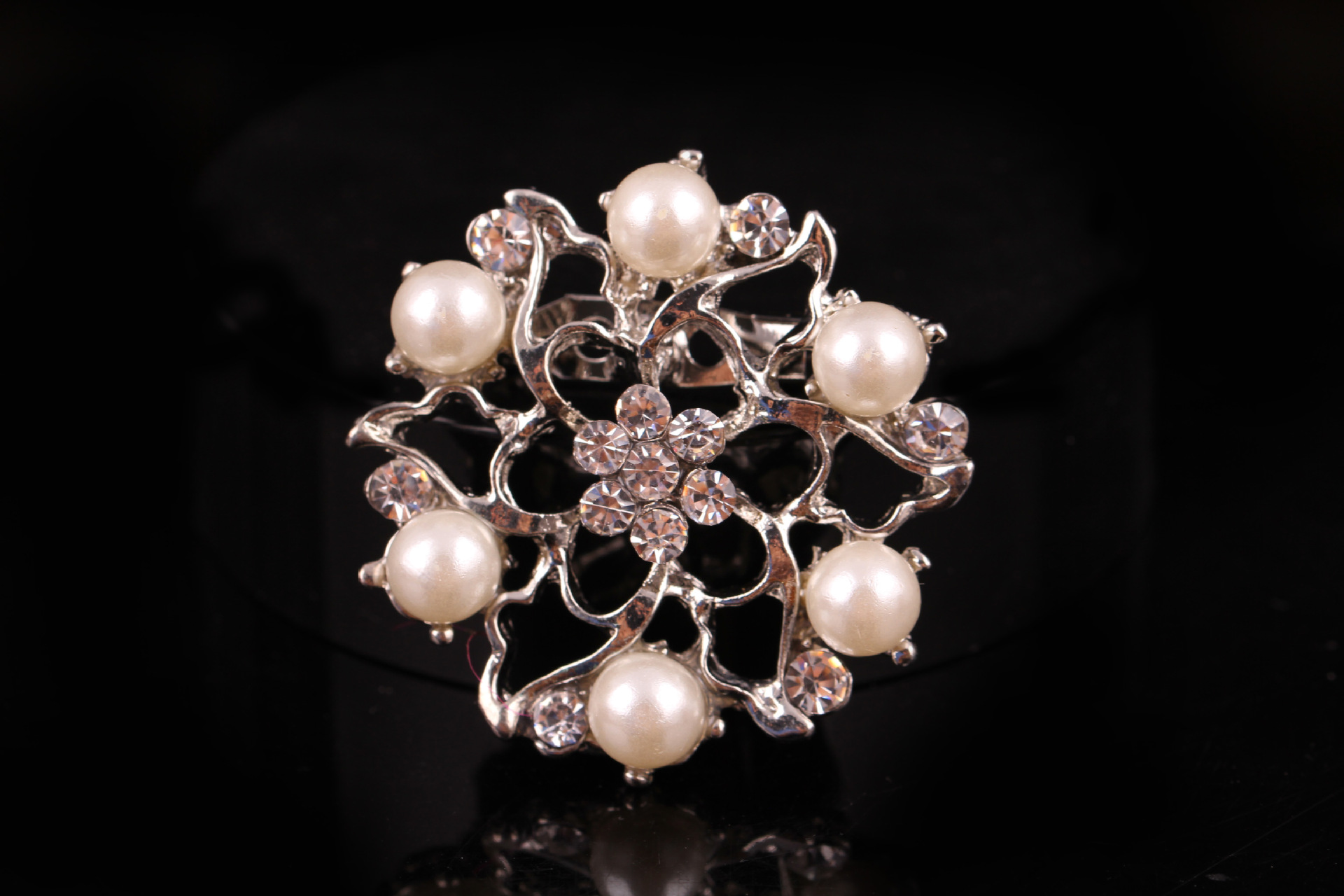 Broche en strass de mode coréenne polyvalente en perles roses, boucle de corsage, accessoires féminins_voghion.com