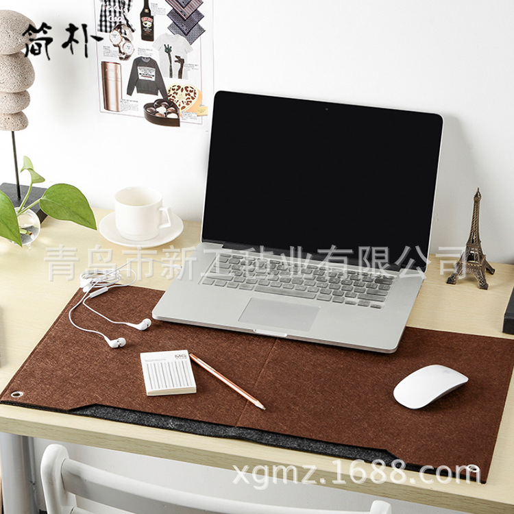 厂家直销 家具创意实用耐磨防污简约鼠标垫 优惠毛毡防滑桌垫
