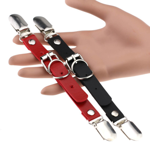 Factory direct sales Harajuku double-headed duckbill leather punk hip-hop hip-hop leg rings sexy body shaping garter belt garter clip