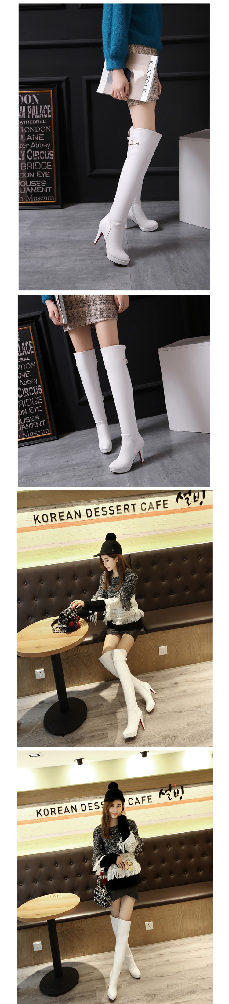 Bottes femme en PU artificiel - Ref 3355321 Image 8