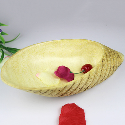 创意竹菜盘竹根果盘创意时尚竹木糖果盘花盆盆酒店专用干果盘|ru