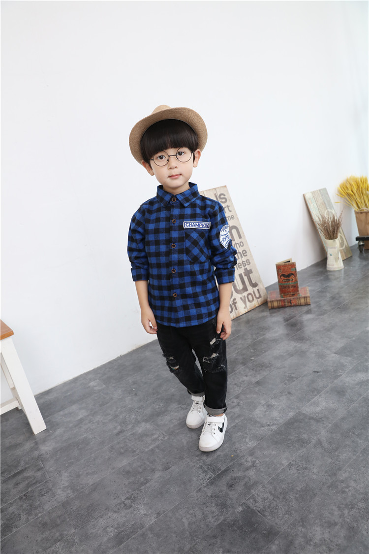 Chemise garcon à manche longue - Ref 2077353 Image 17