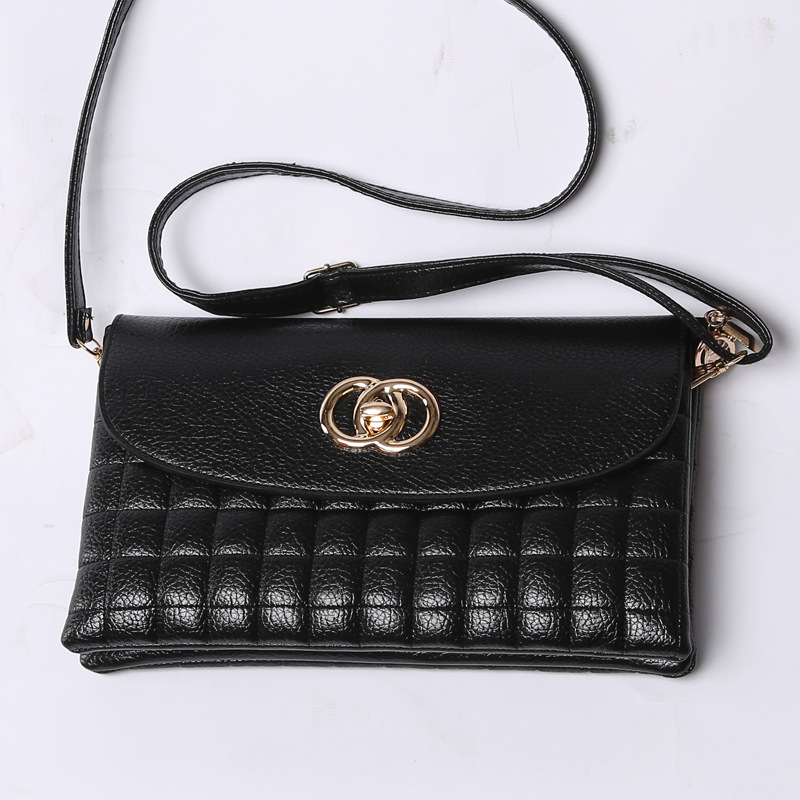 New fashion Simplicity PU Bright skin Twin One shoulder Messenger Female bag Stall TaoBao stable Source of goods