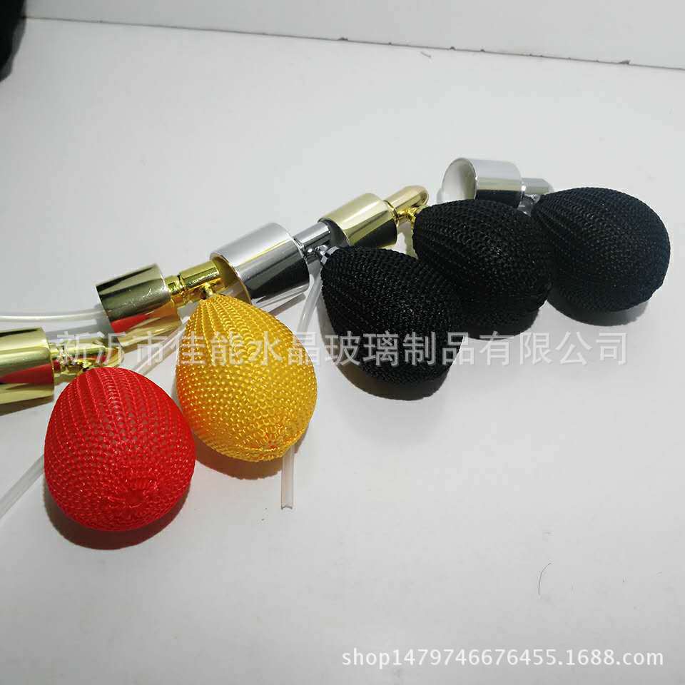 子弹头气囊喷头香水气囊13口15口18口颜色任选玻璃瓶喷雾晶透高透