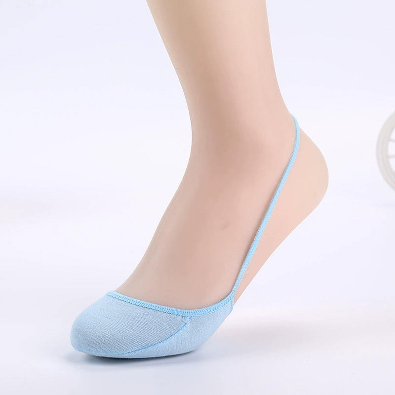 Half-foot invisible socks (Foot Charm) women's cotton no-show anti-slip, one size