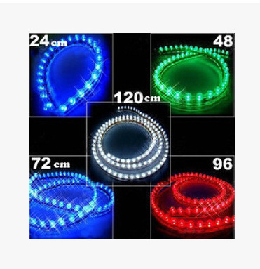 汽车led装饰灯条 24 48 72 96 120CM红色长城灯底盘灯气氛灯|ms