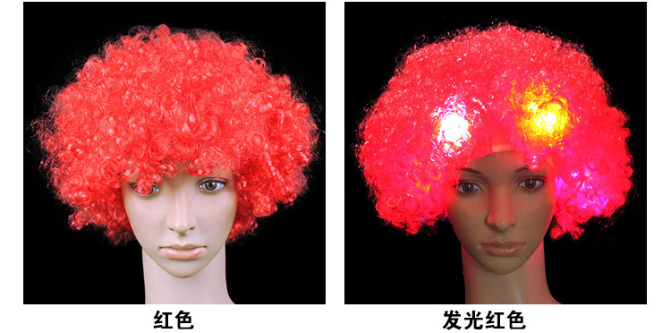发光爆炸头假发_05