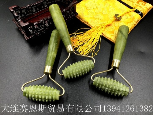 Natural jade beauty device massage stick roller jade massage device beauty jade massage stick