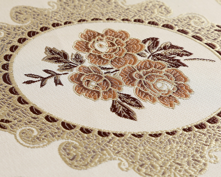 中式镜中花黄椅垫7