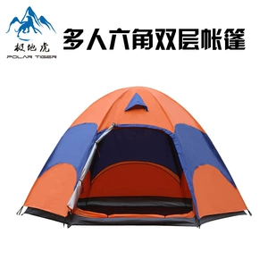 Polar Tiger 5-8 nəfərlik ikiqat altıbucaqlı çadır, UV qorumalı düşərgə üçün