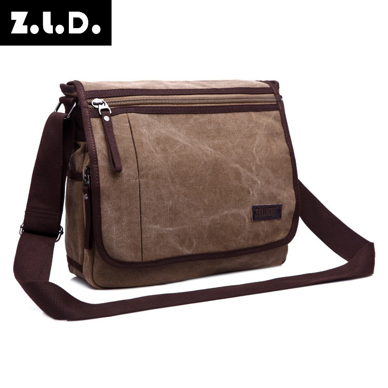 Korean men's casual bags, trendy solid c...