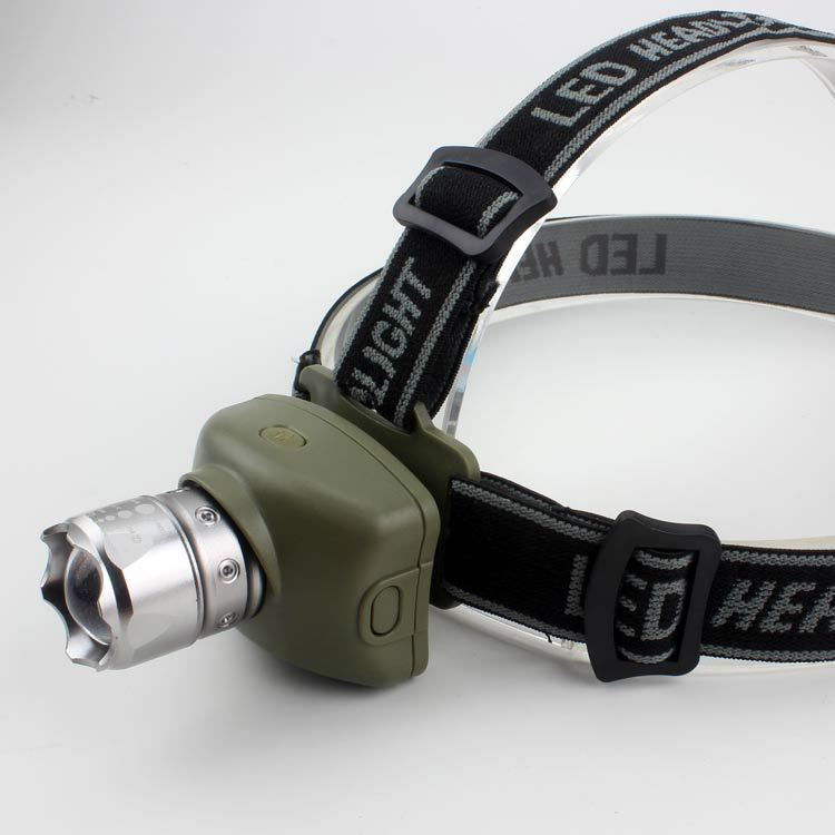 Tiger hunting Strong light Headlight Mini waterproof Long shot Zoom Fishing Lights 3xAAA Battery Outdoor Lighting Headlight