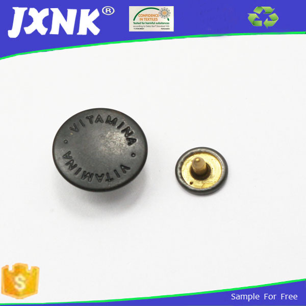 65 Luo copper denim buckle factory direct customizable rubber core buckle shake head buckle can be customized all kinds of buttons