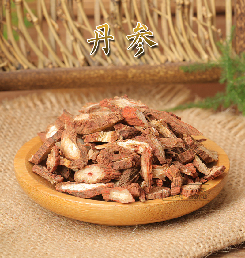 Dried Danshen Red Sage Root Slices Dan Shen TCM Herbal Tea and Decoction Ingredient 500g Bag overview
