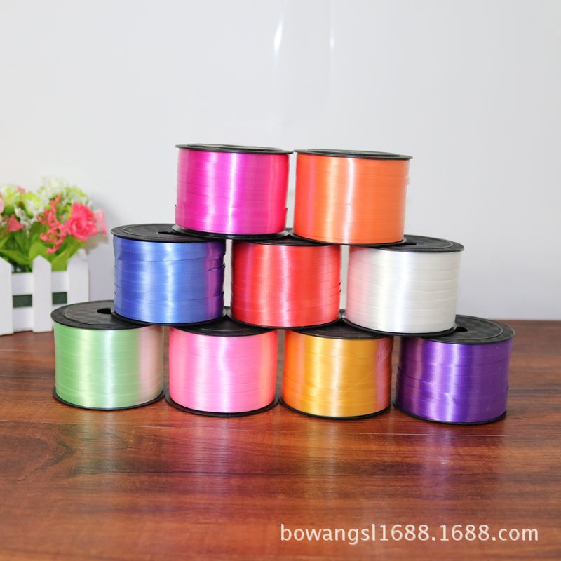 Festival de boda al por mayor suministros globo cinta atado globo cuerda globo cinta lazo 5mm ancho 100 código perla cinturón