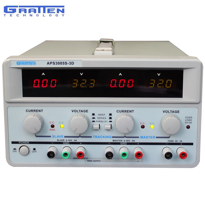 安泰信APS3003S-3D 双路可调直流稳压电源 恒压恒流30V3A高精度