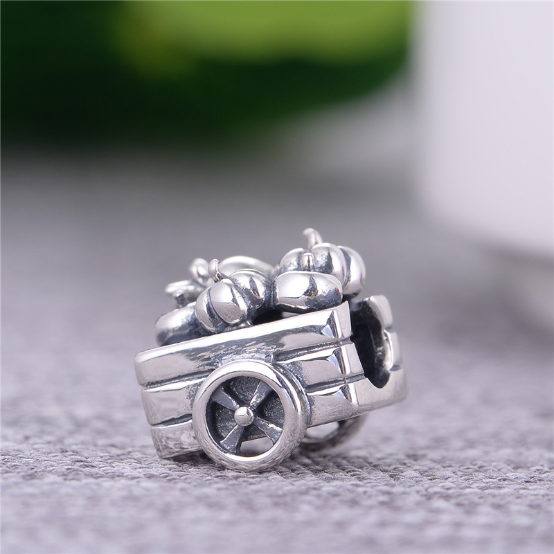1 Piece Hip-hop Heart Shape Skull Sterling Silver Enamel Inlay Beads Jewelry Accessories display picture 28