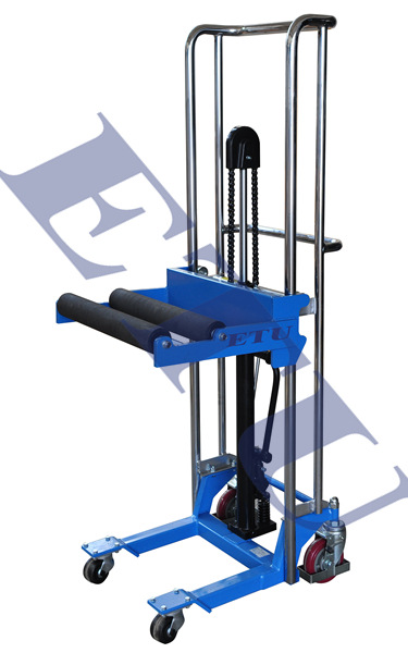 ETU易梯优,专业生产脚踏卷筒工位车 纸卷堆高车 手推式卷筒堆高车