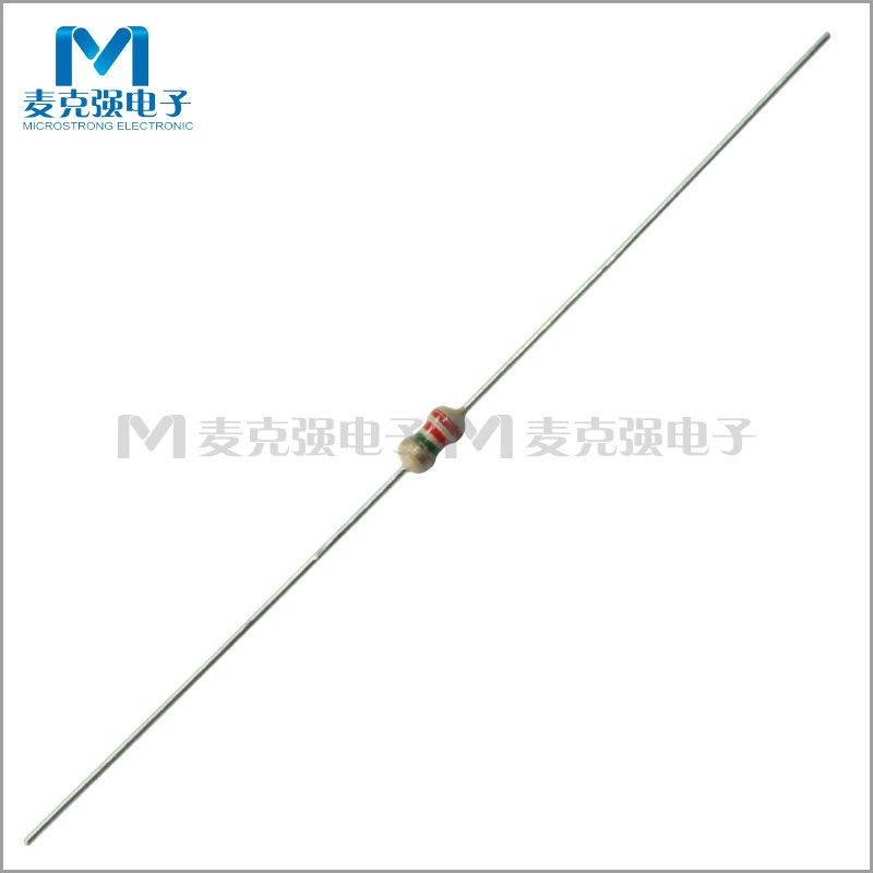 Прямой вставляемый углеродный мембранный резистор 1/6W = 1/8W 2.2M 5% 0.125W 2.2M Европейский красный и красное золото
