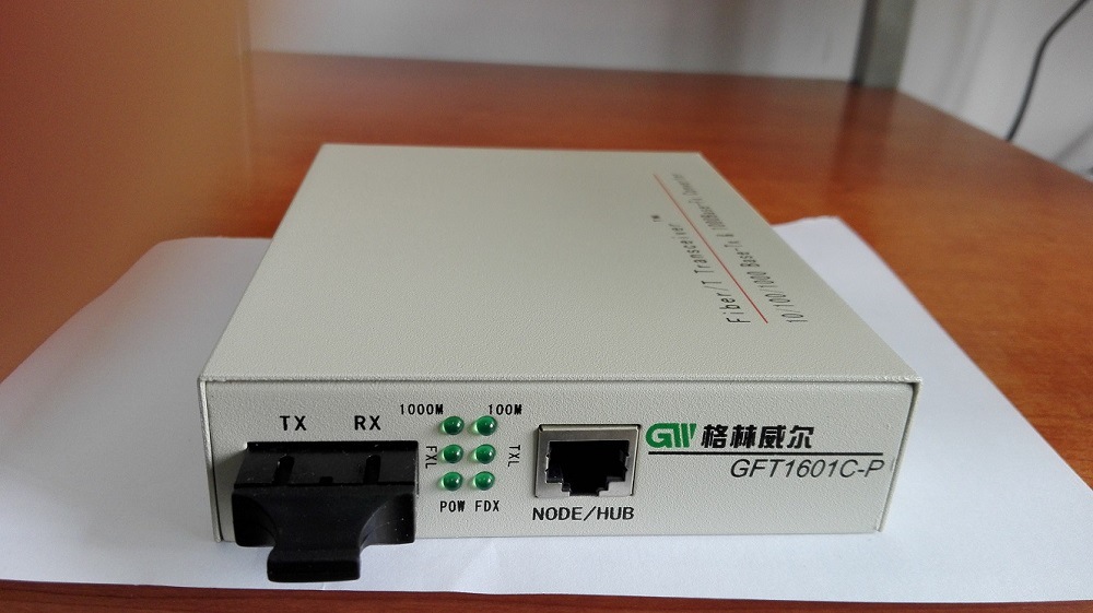 供应格林威尔GFT1601C-P千兆单模光纤收发器