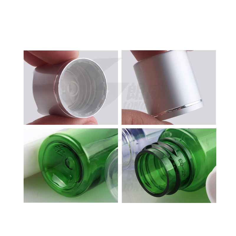 30ml hombro plano electroquímico de aluminio qianqiu cubierta botella loción sub-botella de agua de la flor botella de plástico sub-botella