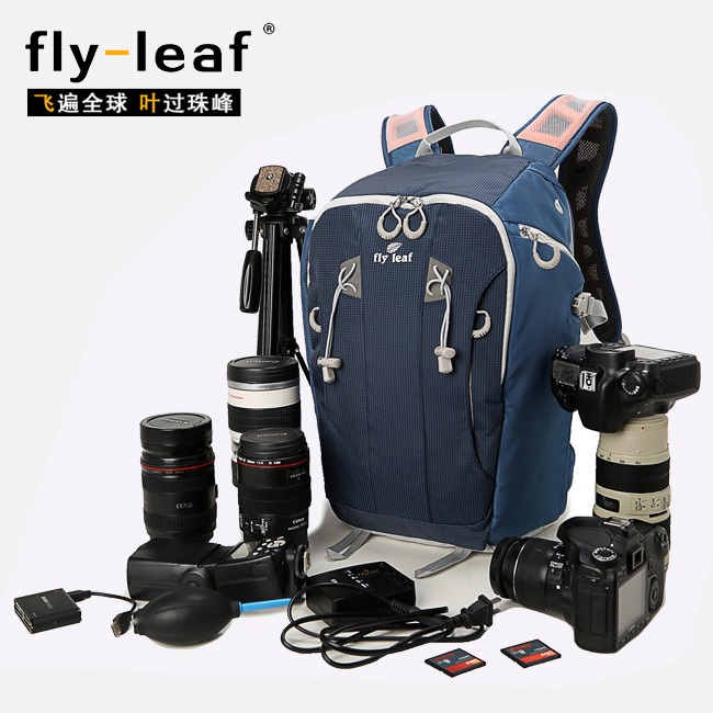 飞叶 轻便防盗单反相机包 专业双肩摄影包单反数码背包厂家直销