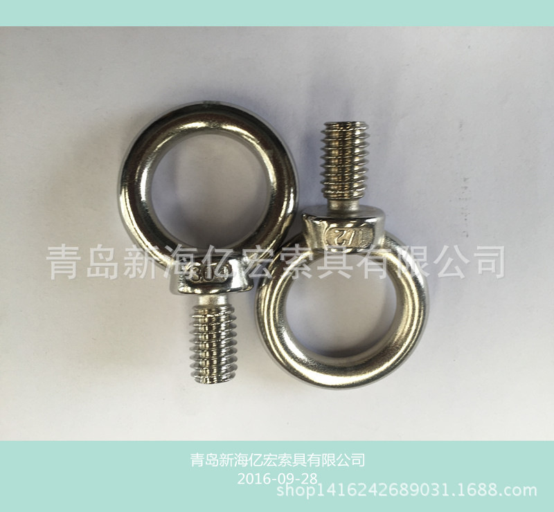 JIS模锻不锈钢吊环螺丝 日式锻压不锈钢吊环螺栓1168不锈钢吊环 