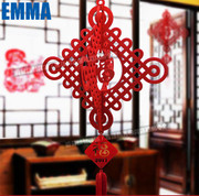 春节年货广告logo中国结定制中国风特色礼品福字古建筑挂件客厅