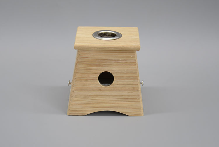 Bamboo Single Hole Moxibustion Box Portable Moxa Stick Holder for Traditional Moxibustion quality and texture