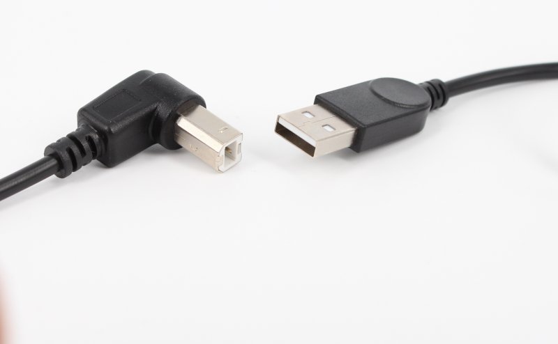 90度直角上弯头USB2.0公转B型方口延长线移动硬盘打印机数据线-阿里巴巴