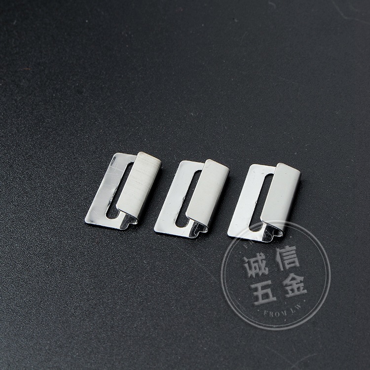 厂家直供不锈钢扣箱包手袋配件 笔记本镂空背夹铁夹