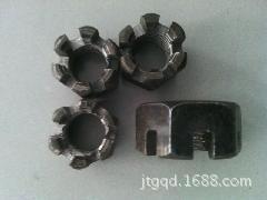 【螺母厂家】现货供应优质M12细扣槽螺母  细扣螺母