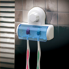 双庆魔力吸盘吸盘创意牙刷置物架免打孔漱口刷牙杯壁挂卫生间收纳