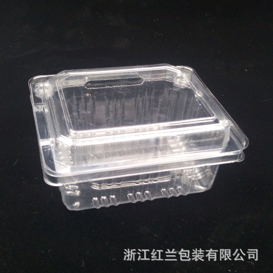 厂家直供 新款塑料白底透明盖吸塑蛋糕盒 椭圆形蛋糕盒 透明吸塑
