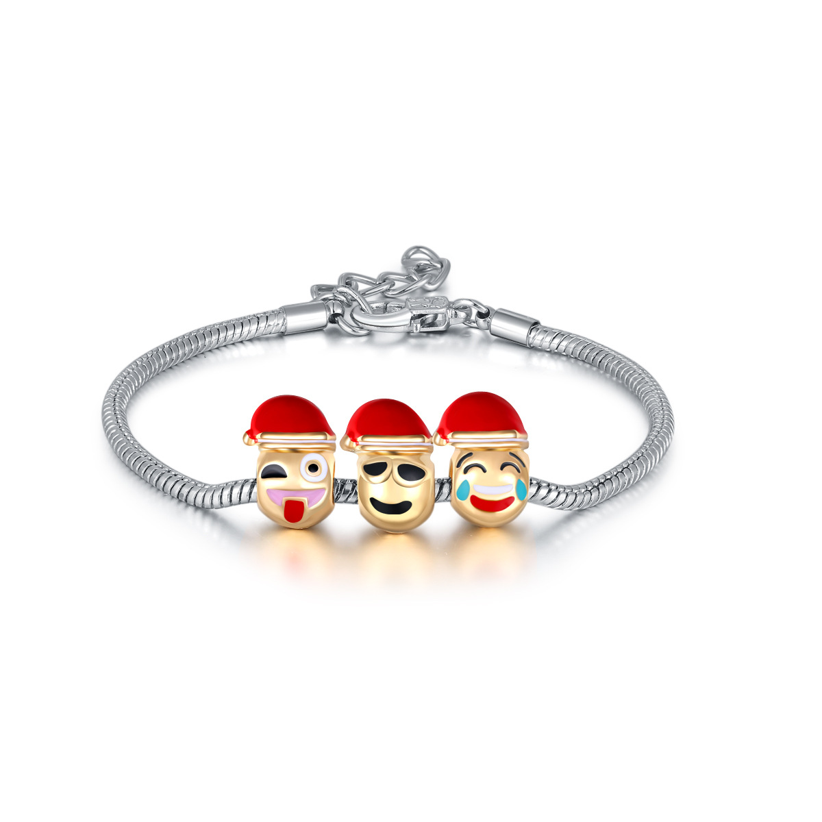 Fashion Emoji Face Alloy Beaded Women's Bracelets display picture 4