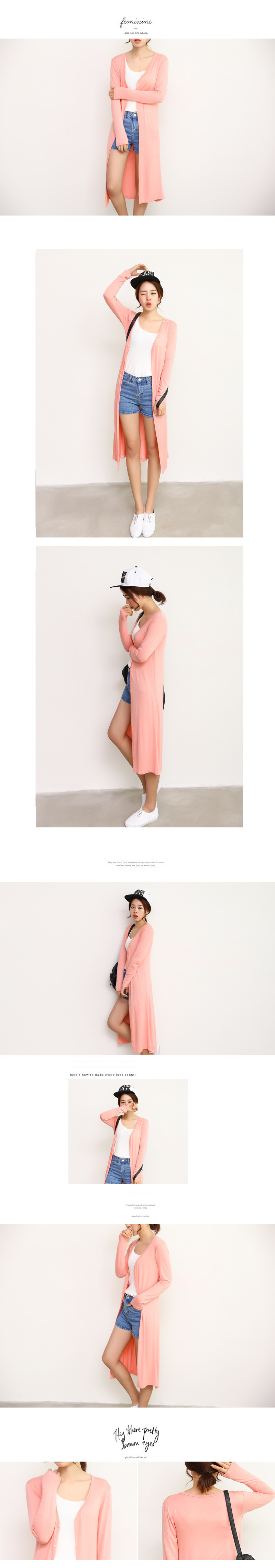 280g Weight Long Sleeve Sleeve Length Placket Placket Type Regular Sleeve Sleeve Type Modal Fabric Type Long Top Length Cardigan Tops Type Holiday Occasion Collarless Neckline Loose Fit Type Solid Color Pattern Summer, Spring, Autumn Season Women's Gender Casual Style Wholesale Women's Casual Solid Color Long Sleeve Sweaters & Cardigans 无