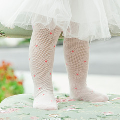 Wholesale thin cotton newborn baby bottom-up leggings socks for girls and children, baby body socks with mesh large buttocks