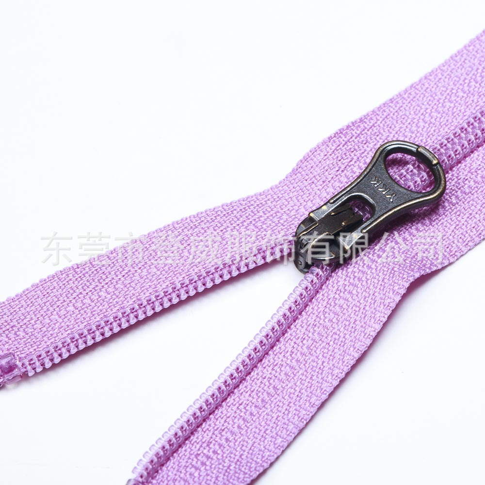 正品YKK拉链授权经销商YKK三号尼龙开尾拉链YKK尼龙门襟拉链胸链5