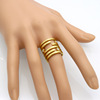 Fashionable ring stainless steel, Korean style, simple and elegant design